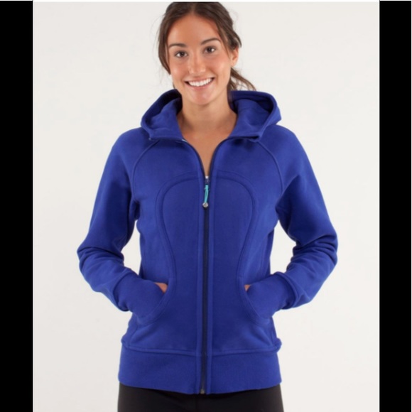 lululemon athletica Tops - Lululemon Scuba Hoodie in Pigment Blue Size 6